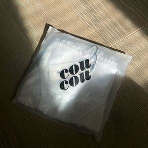 COU COU Intimates NWT The High Rise Pointelle Underwear in White